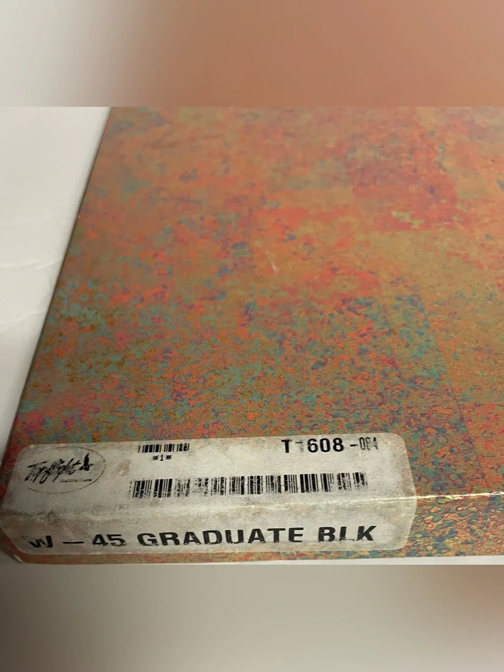 Top Flight Graduate Black Tri-Fold T-608-084 Photo Display Folio W-45 - Vintage